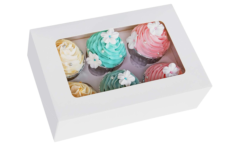 Упаковка на 6 капкейков: защита от повреждений