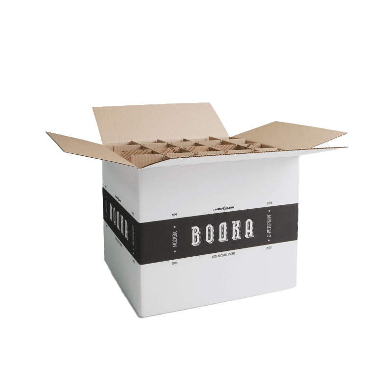 4-х клапанная коробка для водки с решеткой