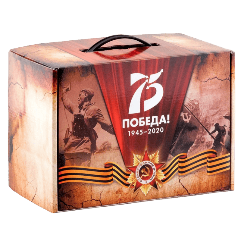 Подарочная коробка с пластиковой ручкой