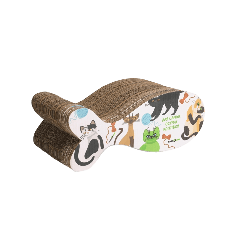 Оригинальные когтеточки из гофрокартона для кошек