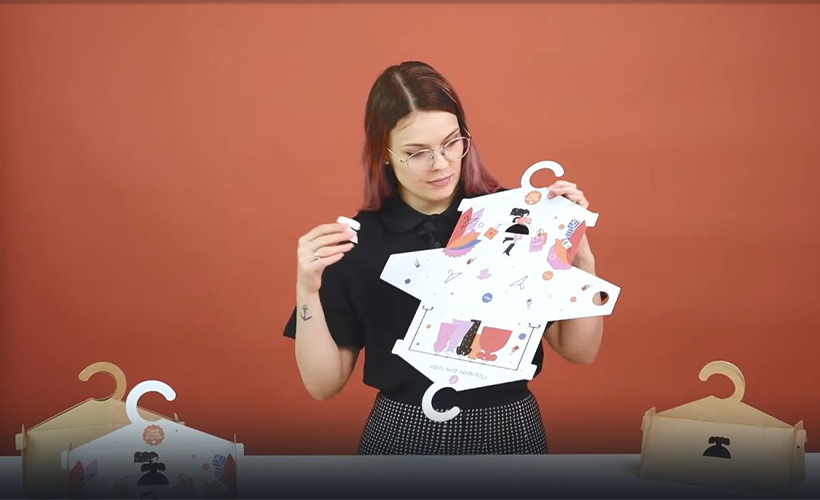 Как собрать коробку из картона