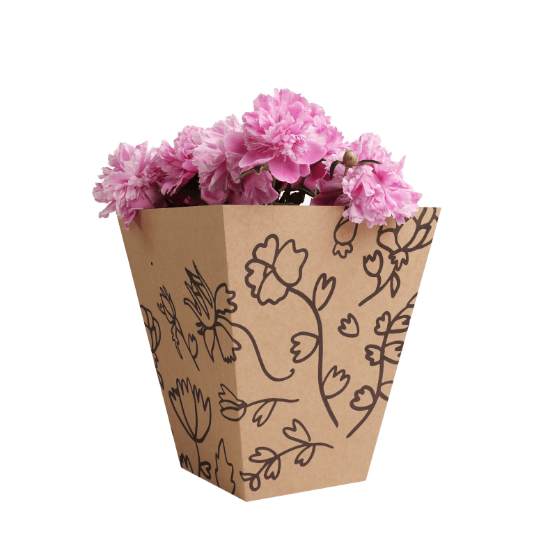 Упаковка под букет с крышкой