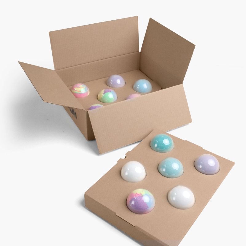 Коробка с универсальным ложементом под бомбочки для ванны