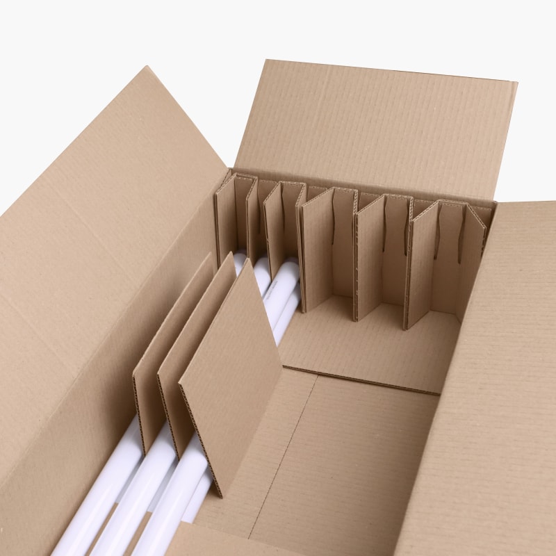 Коробка для утилизации ламп со специальным ложементом