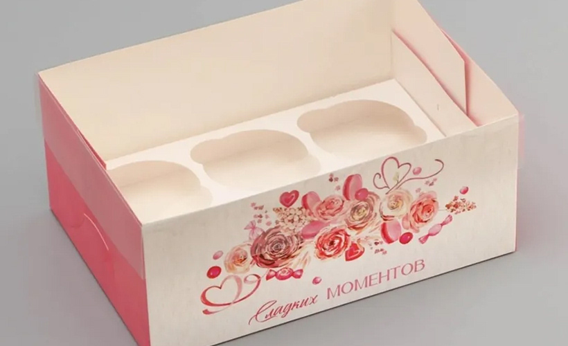 Упаковка на 6 капкейков: защита от повреждений