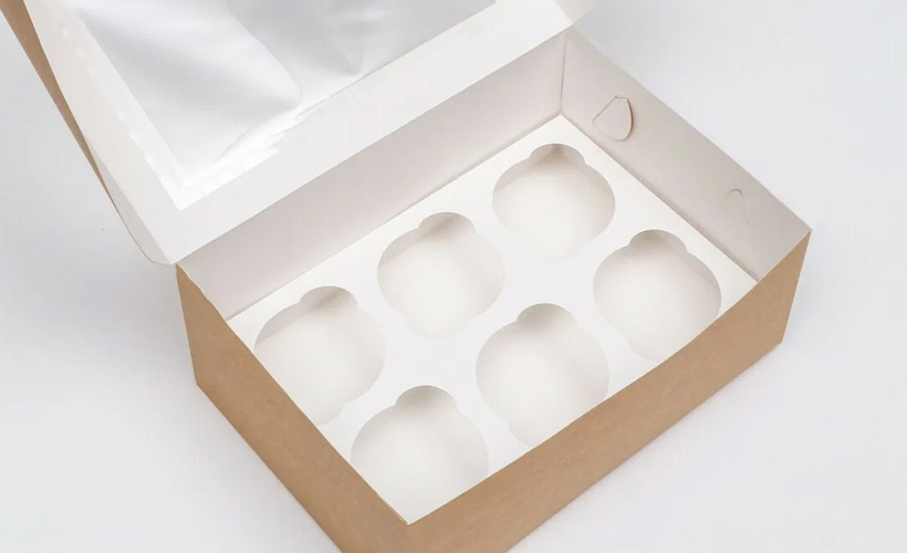 Упаковка на 6 капкейков: защита от повреждений