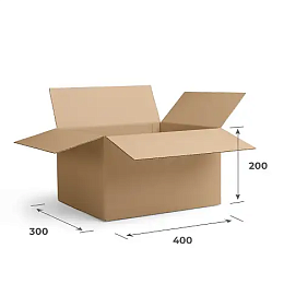 Картонная коробка 140х90х45 Т11 E Бурый 0427 – заказать в Краснодаре фото