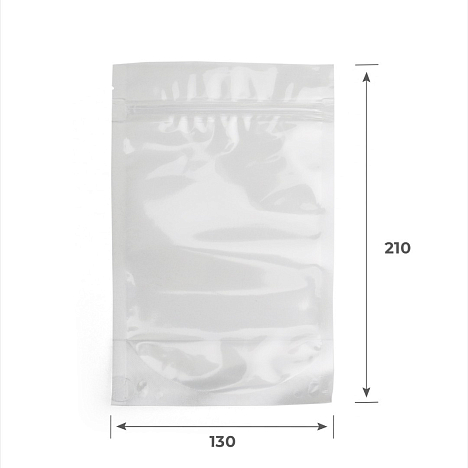 Пакет Дой-Пак прозрачный с замком зип-лок 130*210