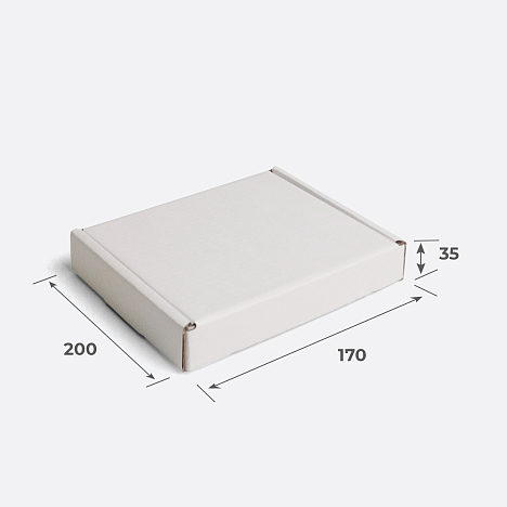 Гофрокороб 200х170х35 Т23 B Белый