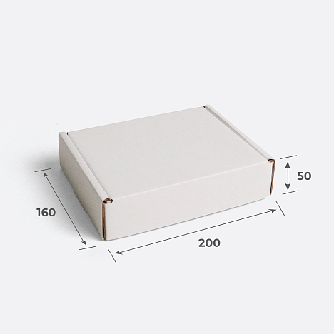 Гофрокороб 200х160х50 Т24 B Белый