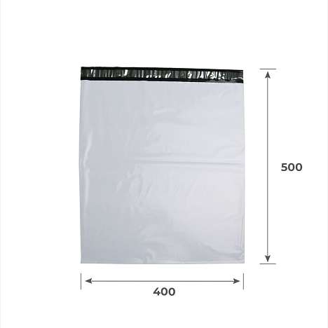Курьер-пакет 400х500+40, 50 мкм, без печати, без кармана