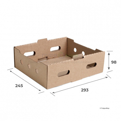 Гофролоток 245х293х98 Т23 B Бурый