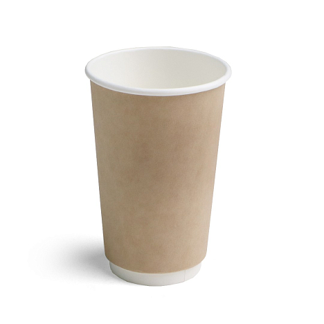 Стакан 400/473 мл DW16 крафт гладкий (х360)