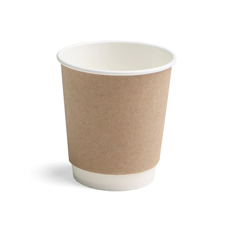 Стакан 200/260 мл DW9 крафт гладкий (х500)