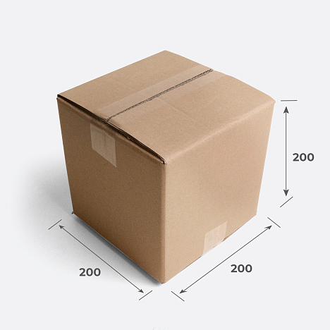 Гофрокороб 200х200х200 П32 BC Бурый