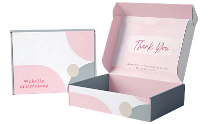 Коробка для косметики с двусторонней печатью