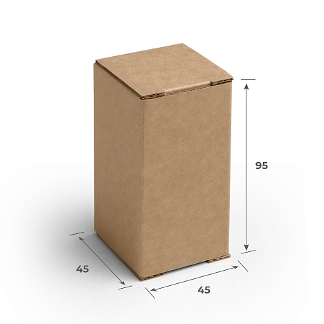 Картонный тубус 45х45х95 Т11 E Бурый 0210